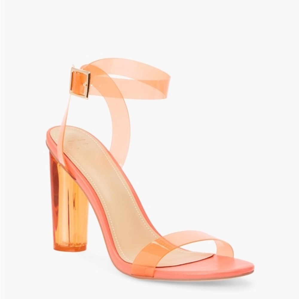 Just Fab Pink and Orange Heals size 9.5 wide